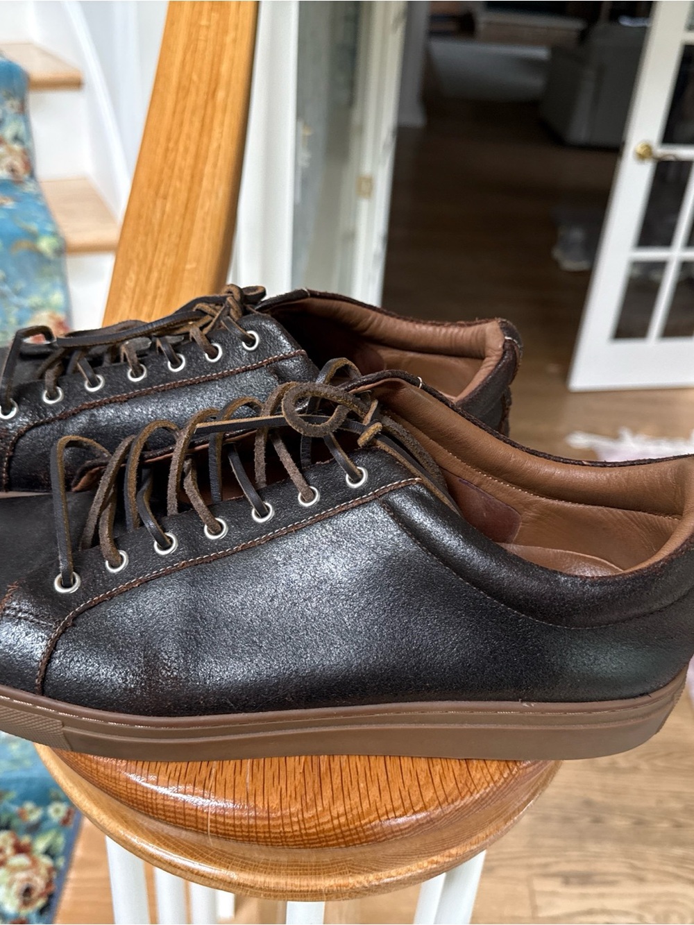 Thursday Everyday Leather Shoes Sneakers Mens Size 13 Brown Low Top Casual